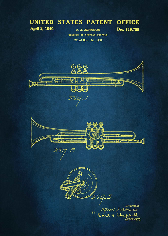57 1940 Trumpet Patent
