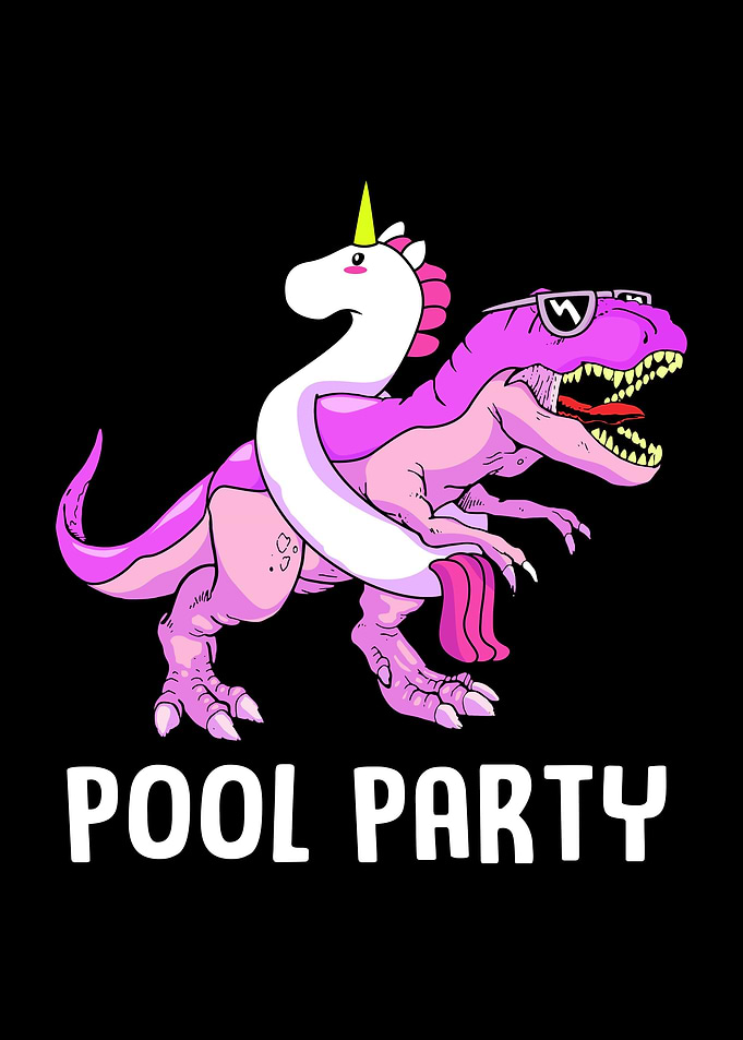 Pool Party Dino