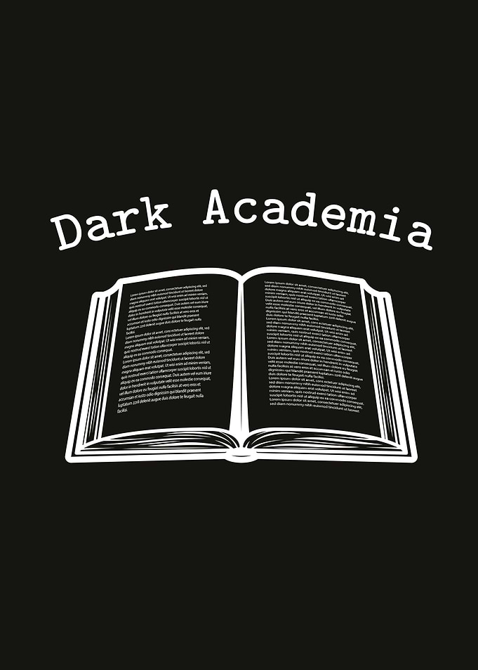 Dark Academia Open Book
