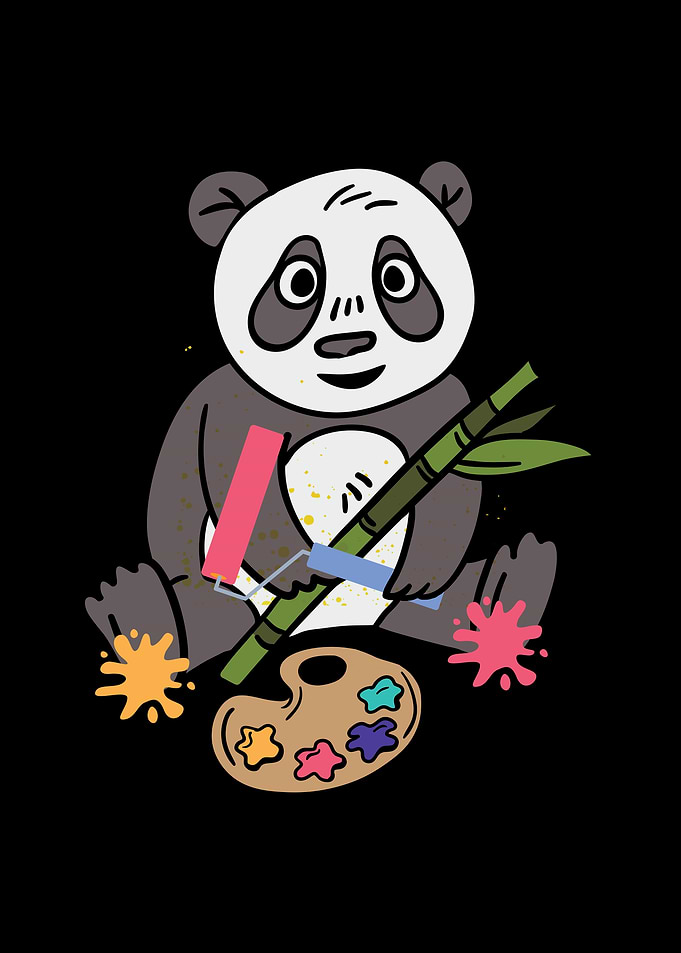 Painter panda