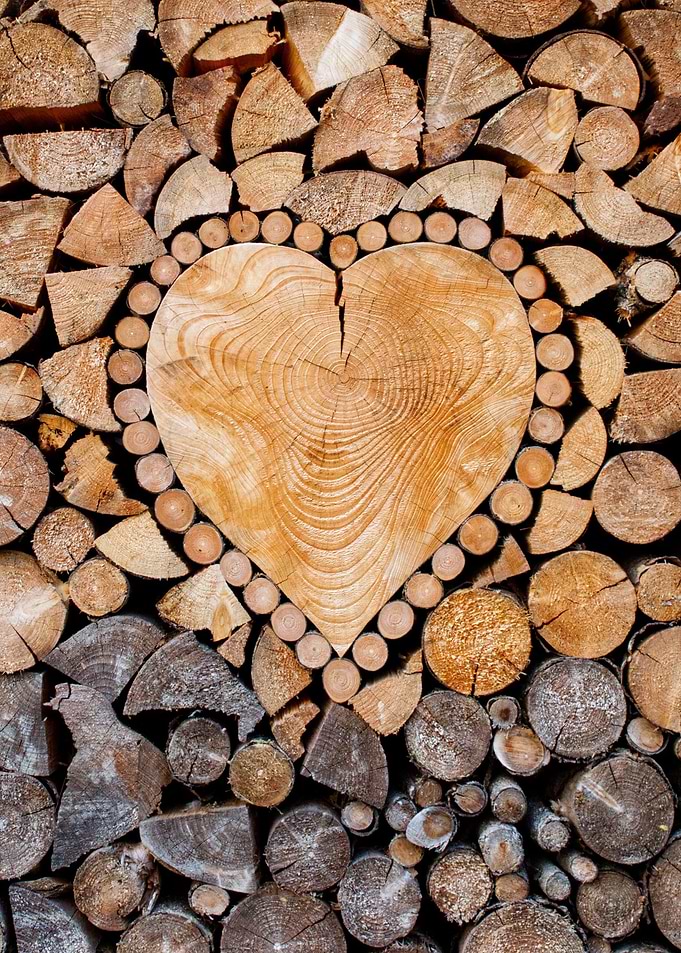 Wooden love Heart Tree