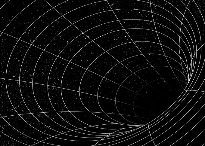 Wormhole Illusion 3D Grid
