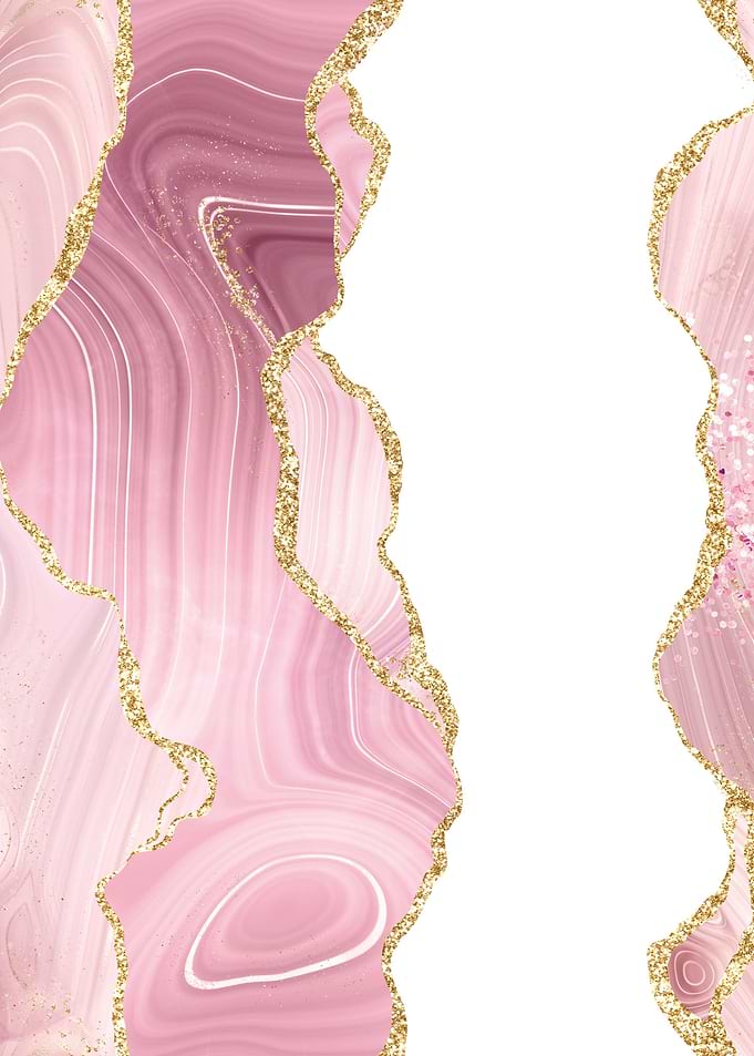 Pink Gold Glitter Agate 05