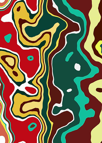 Abstract Marble Art
