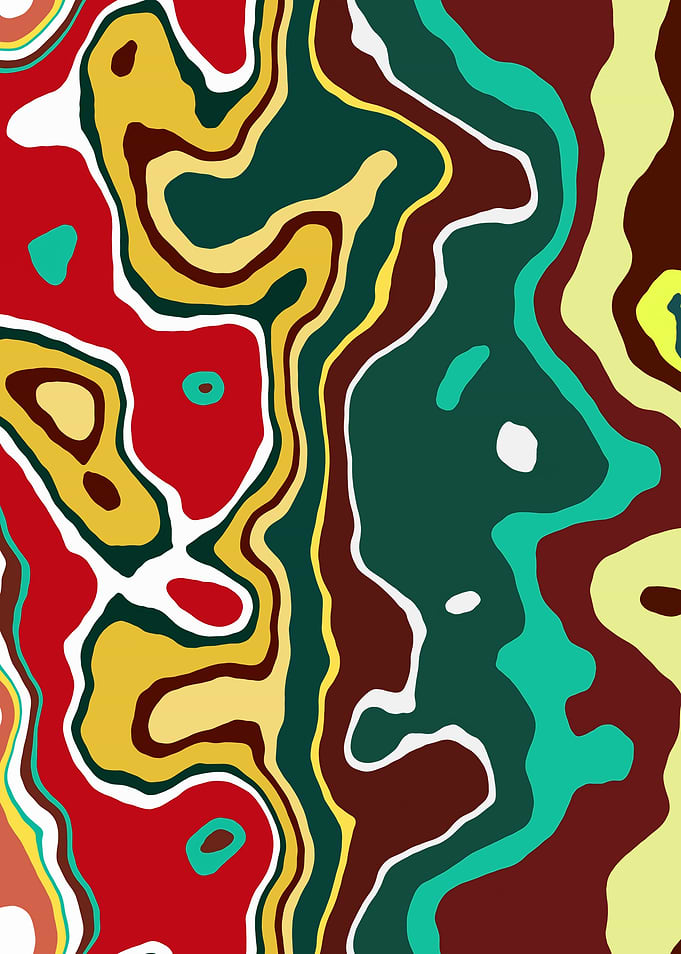 Abstract Marble Art