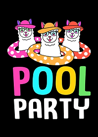 Pool Party Llama