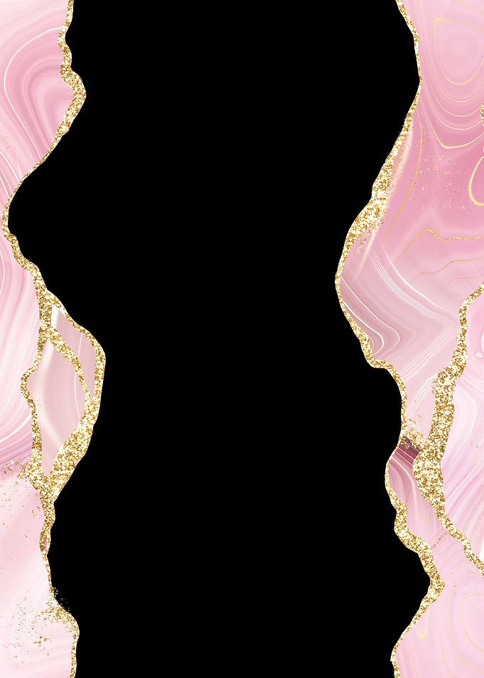 Pink Gold Glitter Agate 01
