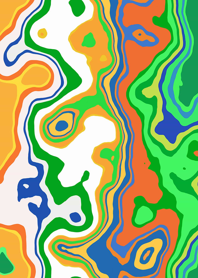 Abstract Marble Art