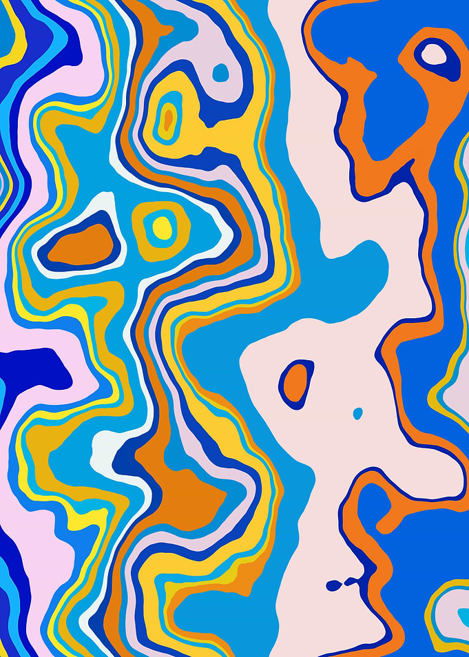 Abstract Marble Art