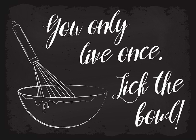 You Live Once Lick Bowl