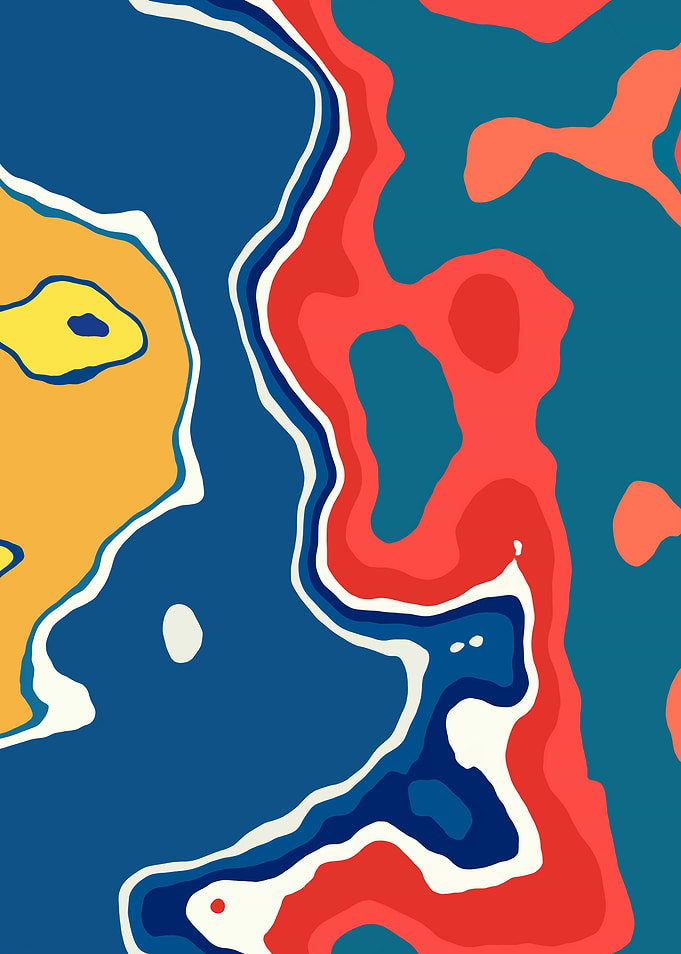 Abstract Marble Art