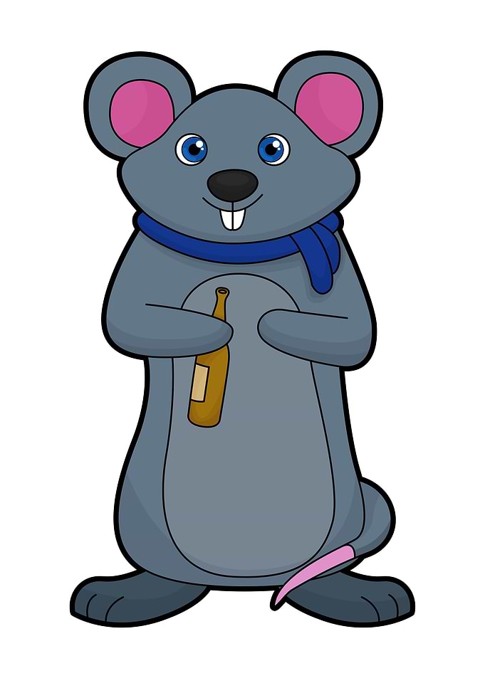 Mouse Beer Beer botlle