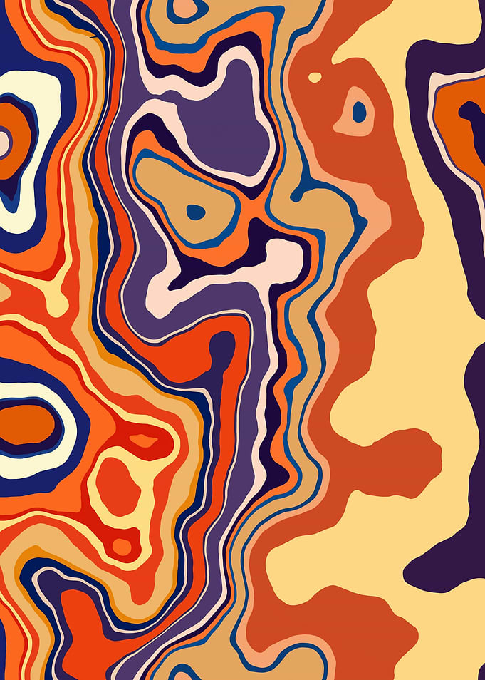 Abstract Marble Art