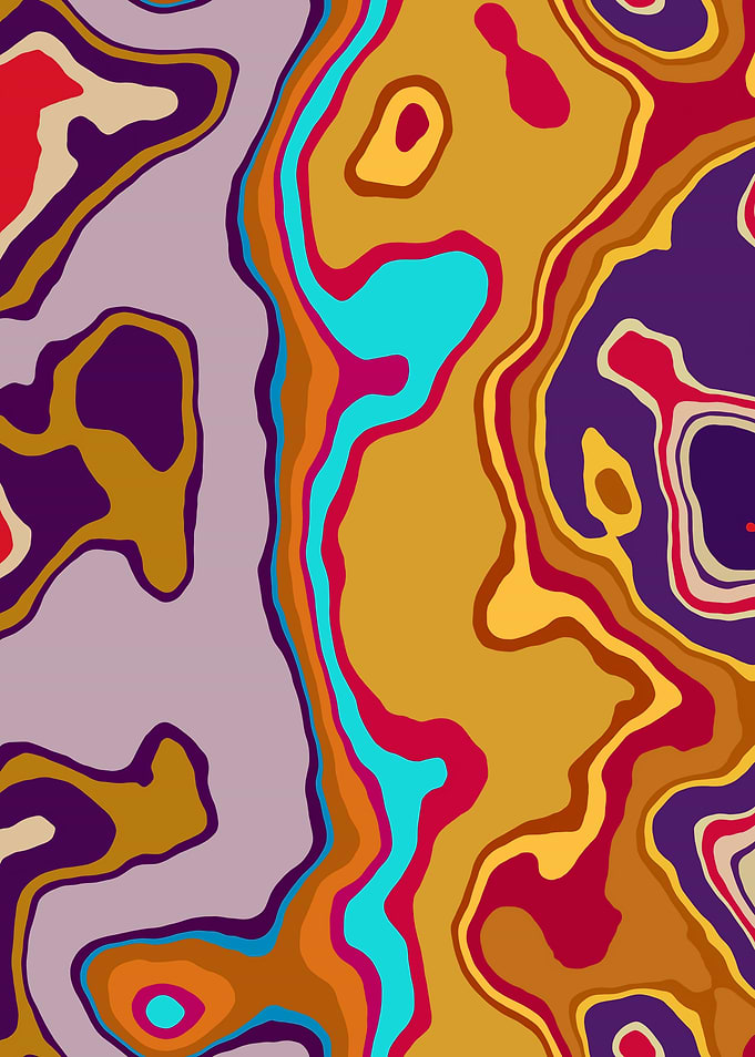 Abstract Marble Art