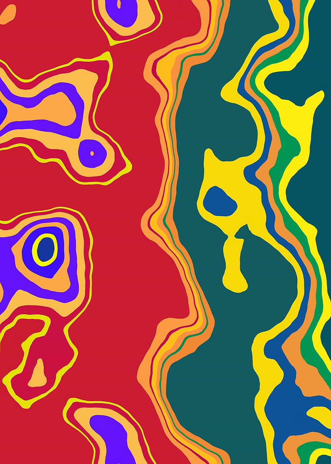 Abstract Marble Art