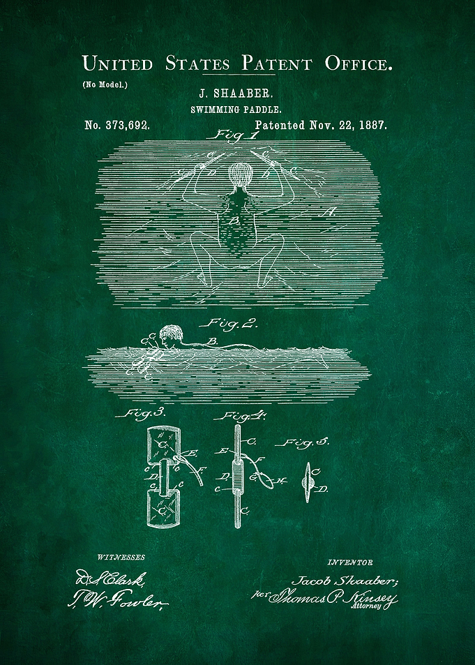 76 Swimming Paddle Patent