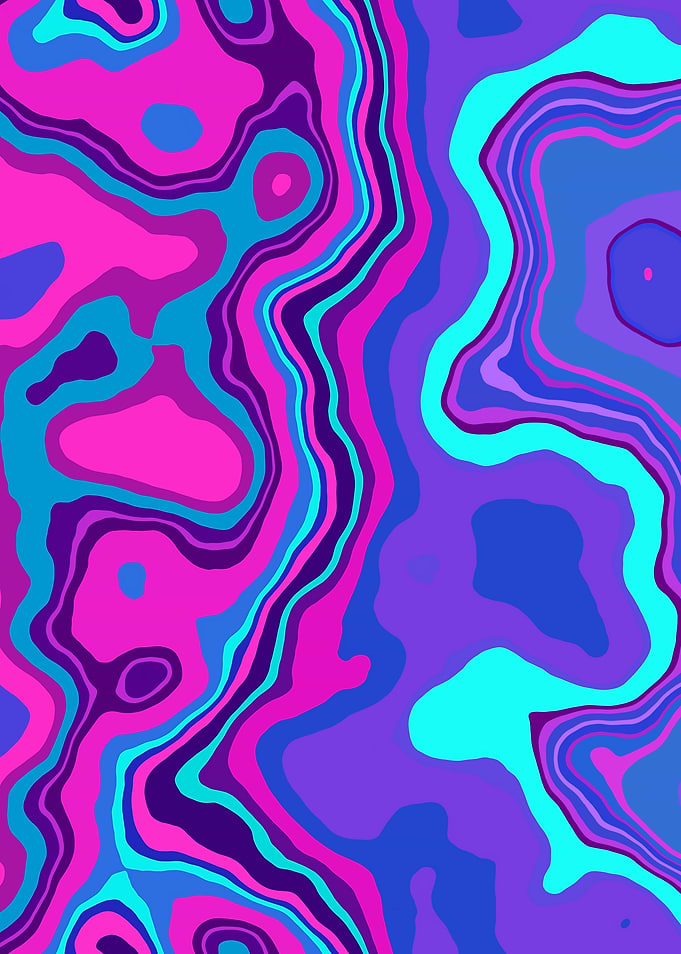 Abstract Marble Art