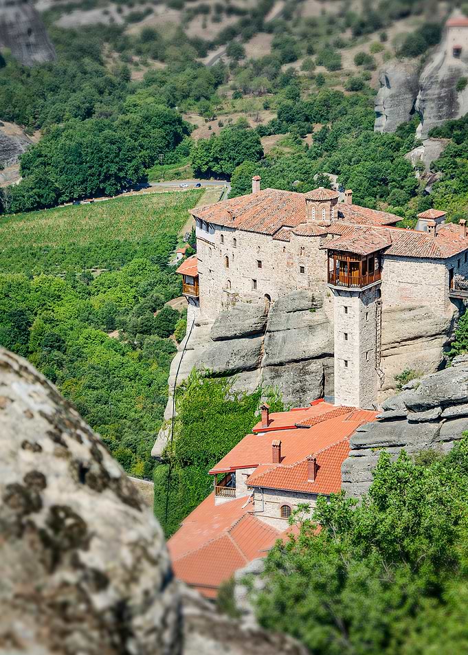 Old town valley castle