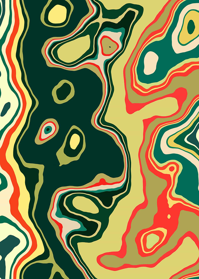 Abstract Marble Art