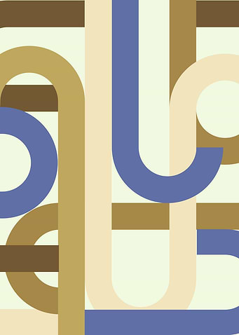 Abstract vintage geometric