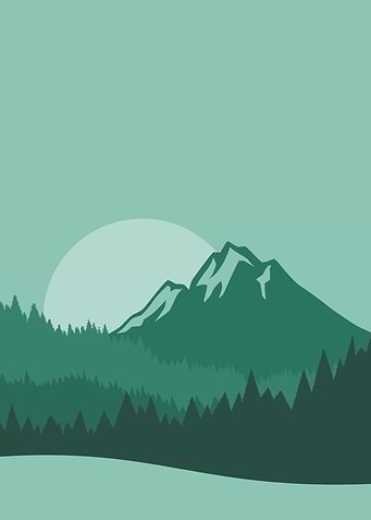 landscape flat poster art