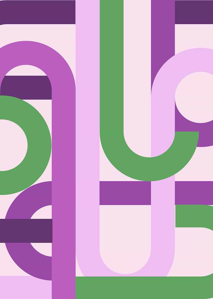 purple geometric pattern