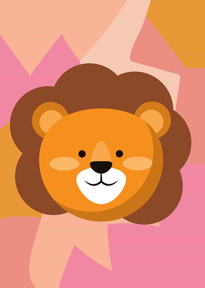 Cute Lion Illustration