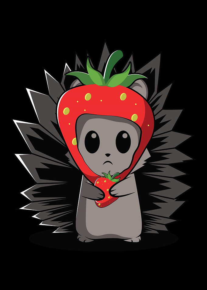 Hedgehog Strawberries Natu
