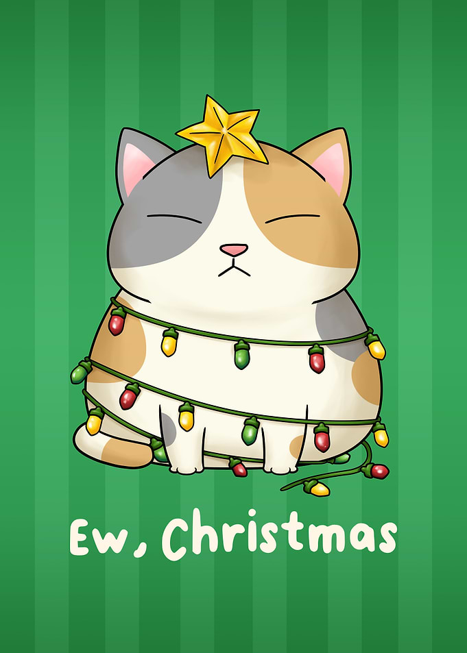 Ew Christmas Cat Calico