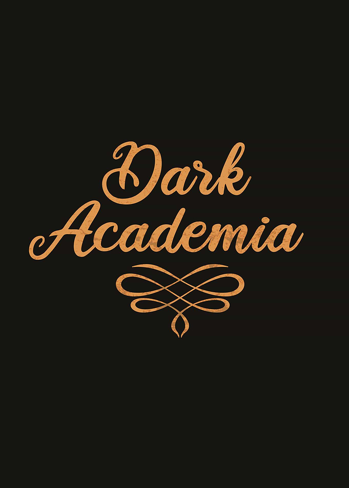 Dark Academia Text Art