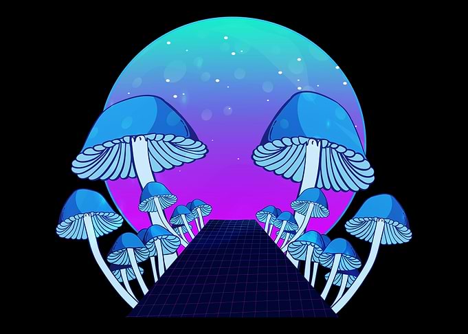 Vaporwave Mushroom
