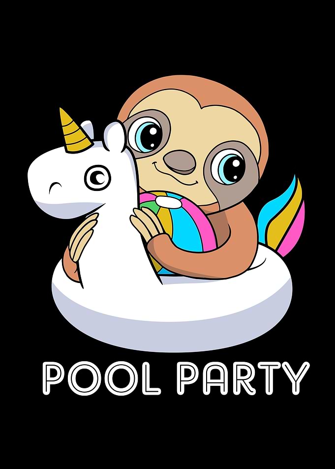 Pool Party Sloth