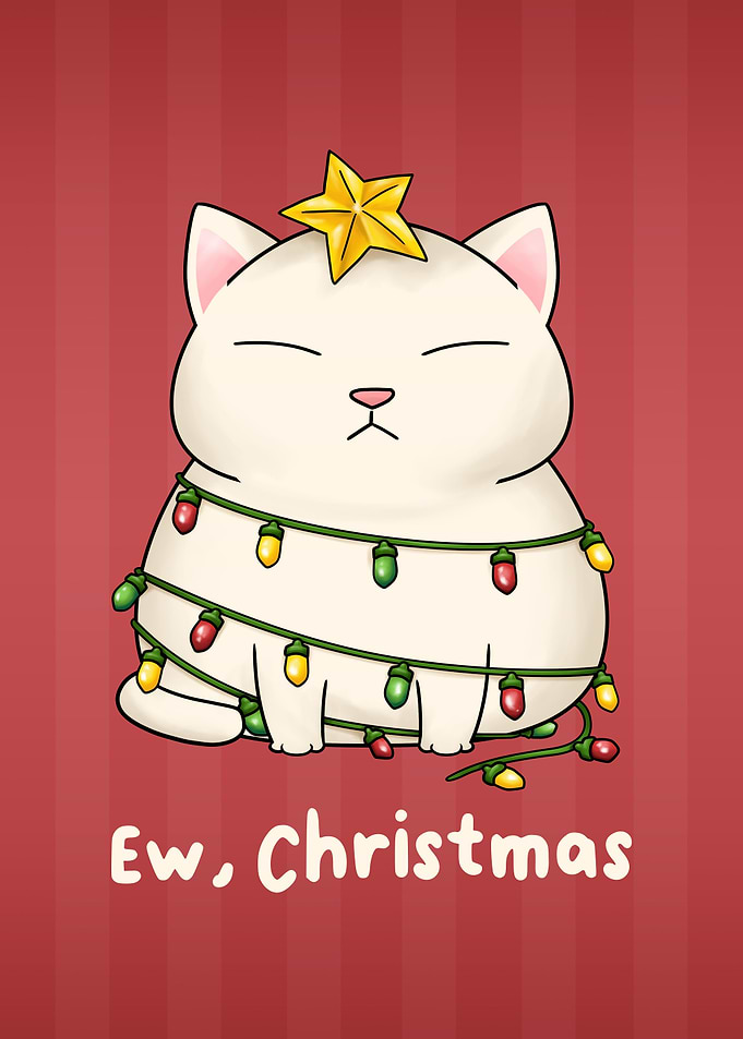 Ew Christmas Cat White
