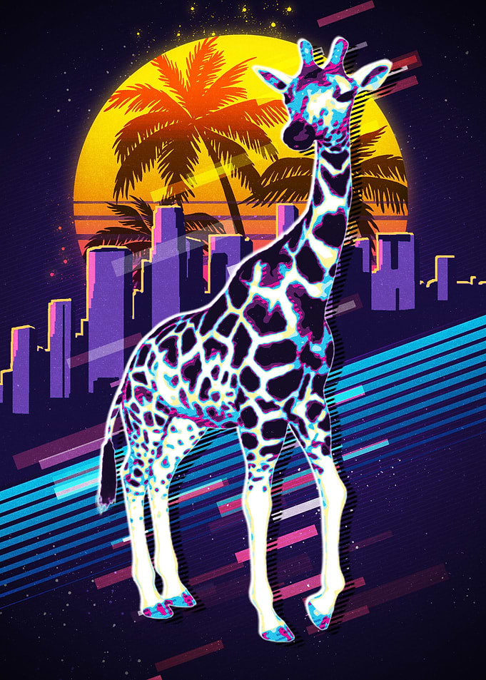 Giraffe Retro