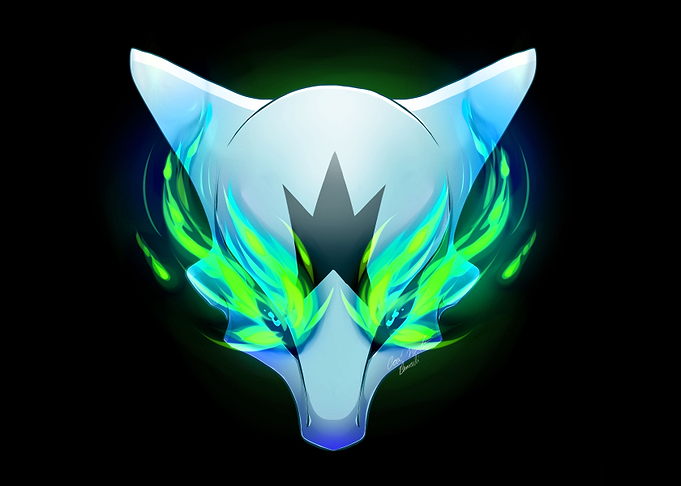 Fiery Ghost Skull