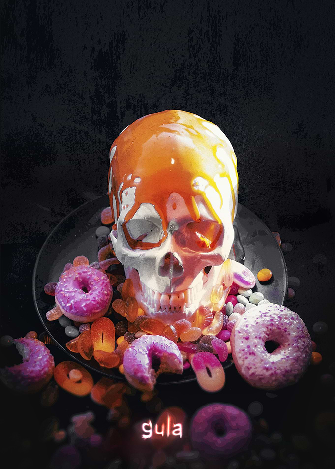 Gluttony skull