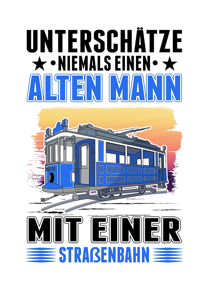 Straenbahn Alter Mann