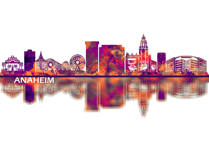 Anaheim California Skyline