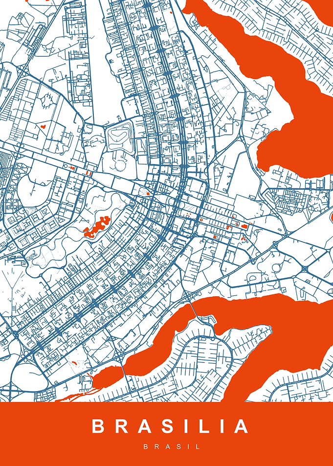 BRASILIA City Map Brasil
