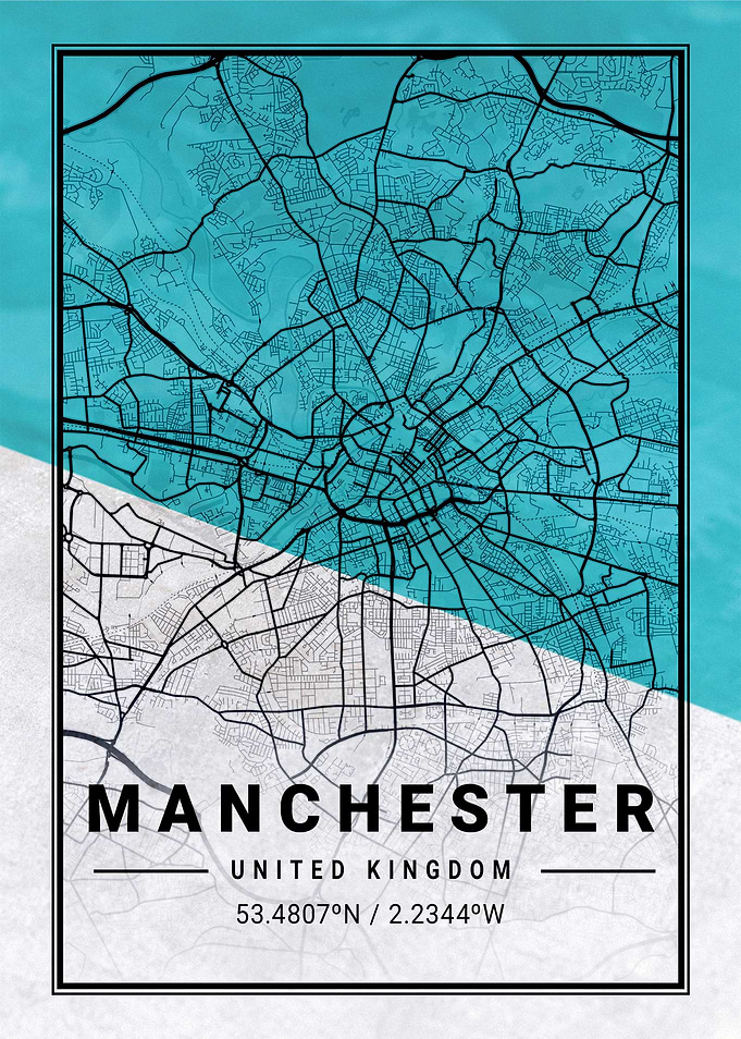 Manchester City Map UK