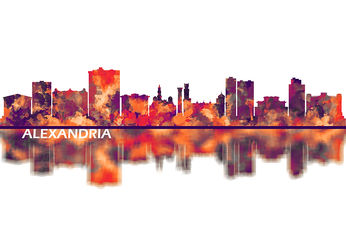 Alexandria Egypt Skyline