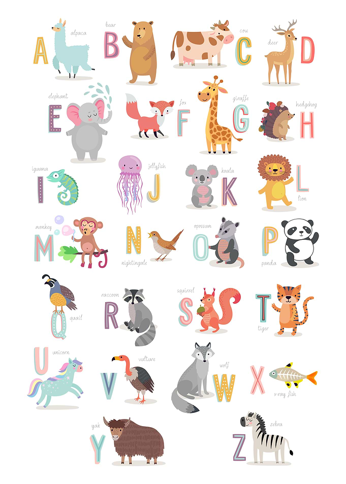 Animal Alphabet Kids Room