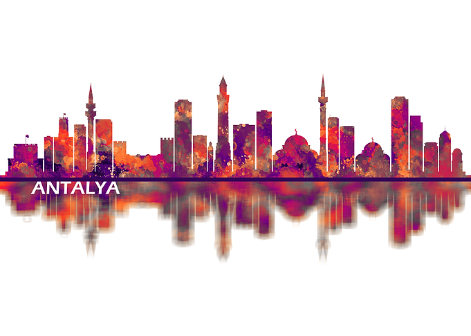 Antalya Turkey Skyline