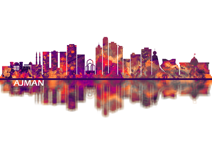 Ajman UAE Skyline