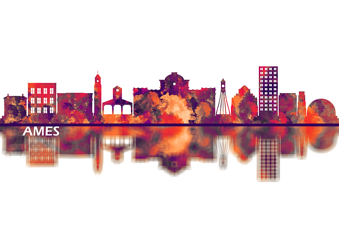 Ames Iowa Skyline