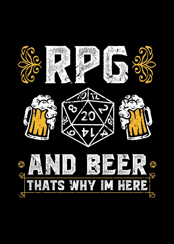 D20 Dice RPG Beer Tabletop