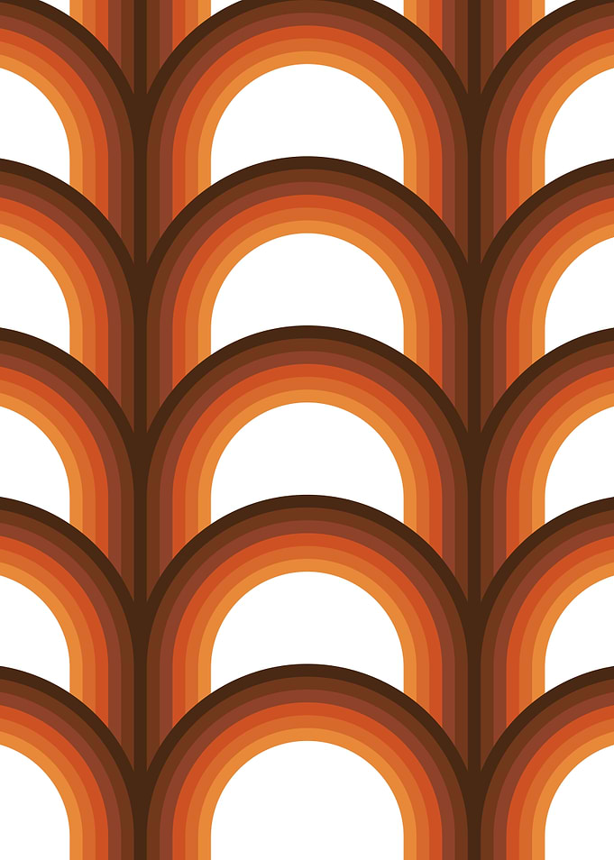 70s Rising Sun Pattern 1