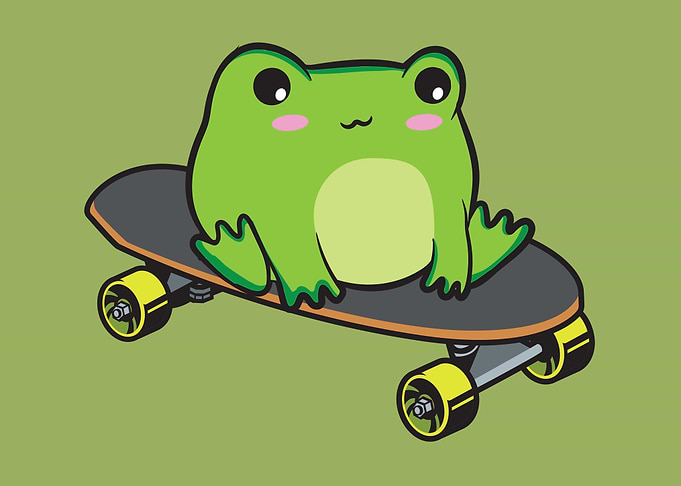 Cottagecore Kawaii Frog