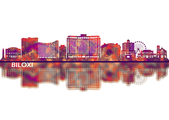 Biloxi Mississippi Skyline