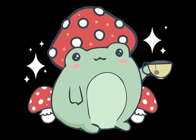 Cottagecore Toad Frog Tea